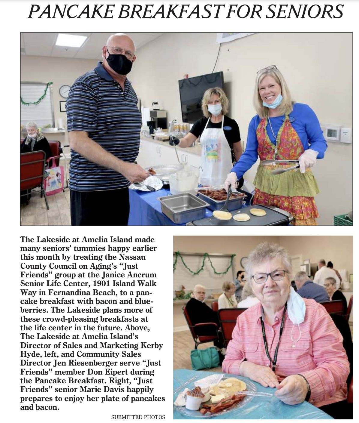 Pancake Breakfast For Seniors